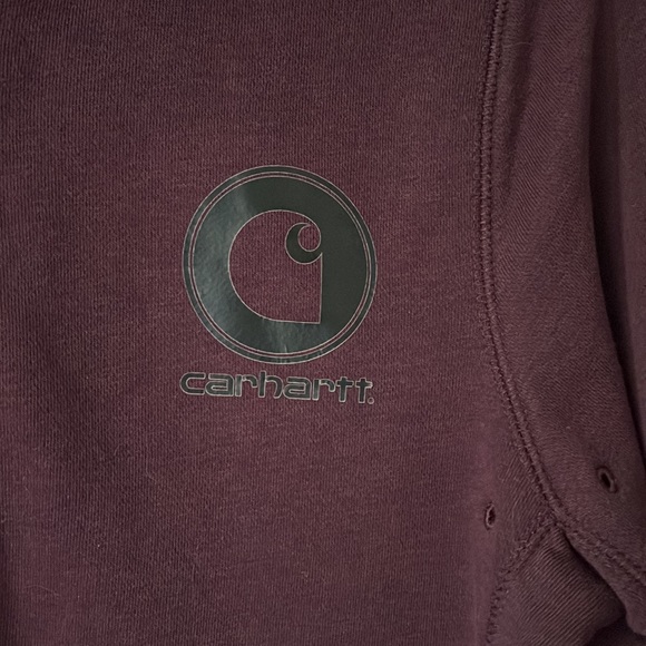 Carhartt Full zip Maroon Hoodie - Picture 7 of 16